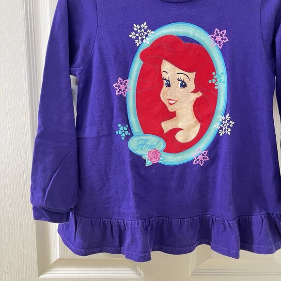Vintage The Disney Catalog The Little Mermaid Ariel Peplum Top Girls Size 7/8 - Picture 3 of 11
